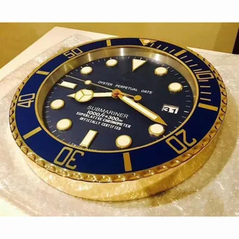 

Gold Luxury Wall Clocks Home Decor Metal Luminous Silent 3d Wall Clock Watches Home Decor Calendar Relogio De Parede Gift L036
