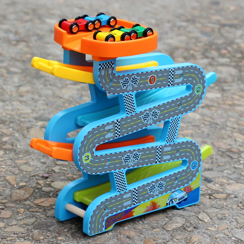 

Wooden Wisdom Elevated hua xiang che Slippery Car Speed Camera Track Gravity Acceleration Men And Women CHILDREN'S Toy Car Gift