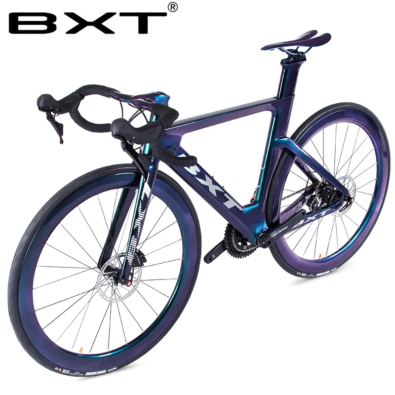 

Free shipping Road Bike 700C Carbon Road Bike T800 Carbon Frame+fork Bicycle Double disc brake 11 speed Road Speed Bike Racing