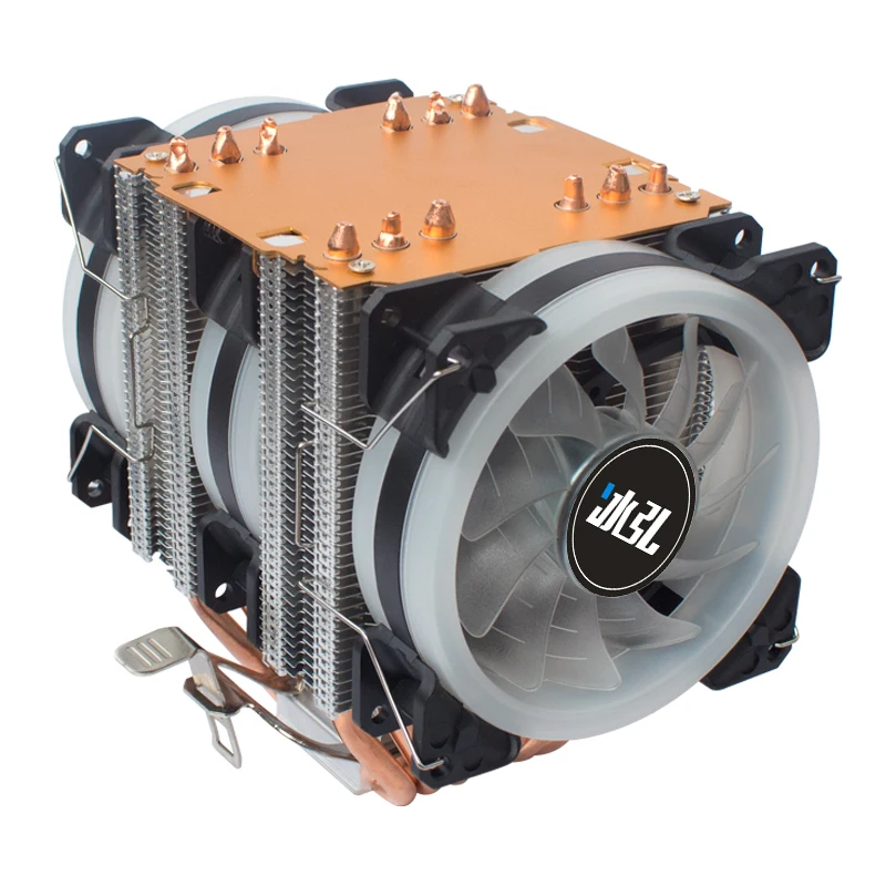 Dissipador de Calor Ventilador para Amd e Intel Cooler Alta Qualidade 6 Heatpipes Torre Dupla Rgb 4pin Pwm 115x 775 Am3 Am4 1366 pc Cpu X79 2011 - Imagem 2