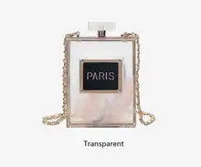 Прозрачный акриловый кошелек gw милая прозрачная сумка через