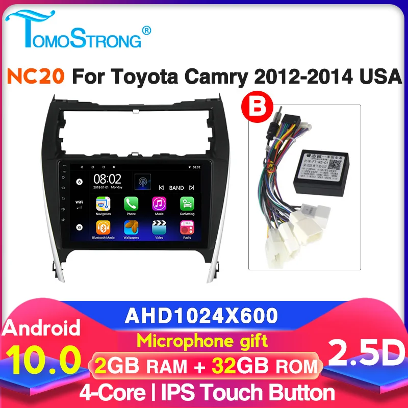 2DIN автомобильный мультимедийный плеер для toyota camry usa mid east 2012 2013 2014 навигация GPS