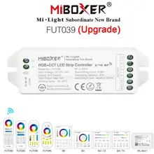MiBOXER FUT039 (Upgraded) 2.4GHz RGB+CCT LED Strip Controller Smartphone APP / 2.4GHz RF / Voice / DMX512 Control Panel Control