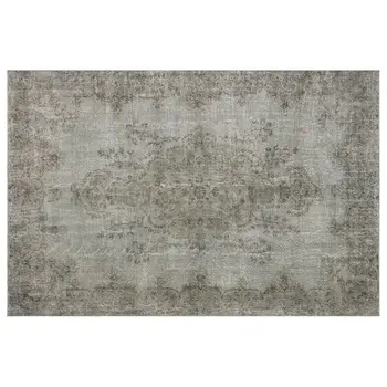 

Handmade Gray Vintage Overdyed Turkish Area Rug 208x315 Cm-6'10''X10'4''