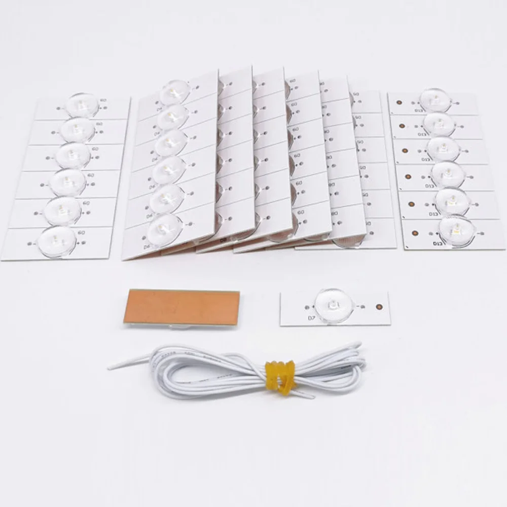 

3V 6V SMD Lamp Beads With Optical Lens Fliter For 32-65 Inch LED TV Repair Wire tools ferramenta accessories