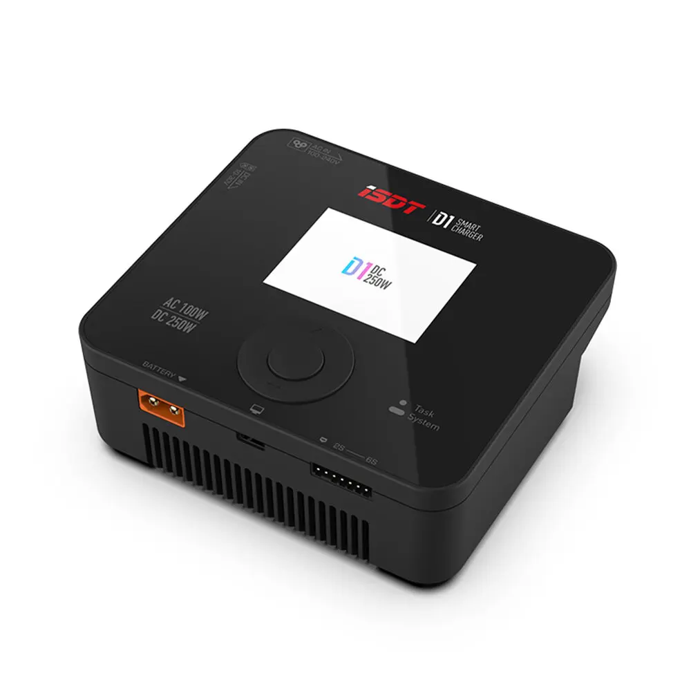 ISDT D1 AC 100W DC 250W 10A Dual Mode 1-6S Lipo Battery Smart Balance Charger Dis charger для радиоуправляемых моделей FPV