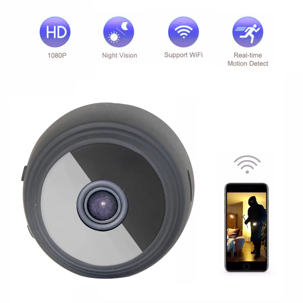 

Timethinker 4k Mini Camera HD 1080P Night Vision Portable Webcam Remote Control Video Voice Recorder Camera Home Security Cam