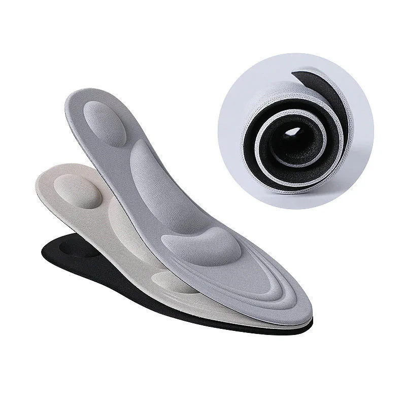 

Breathable Massage Shoe Insoles Arch Support Insoles High Elasticity Sponge Brioche Providing Great Shock Absorption And Cushion