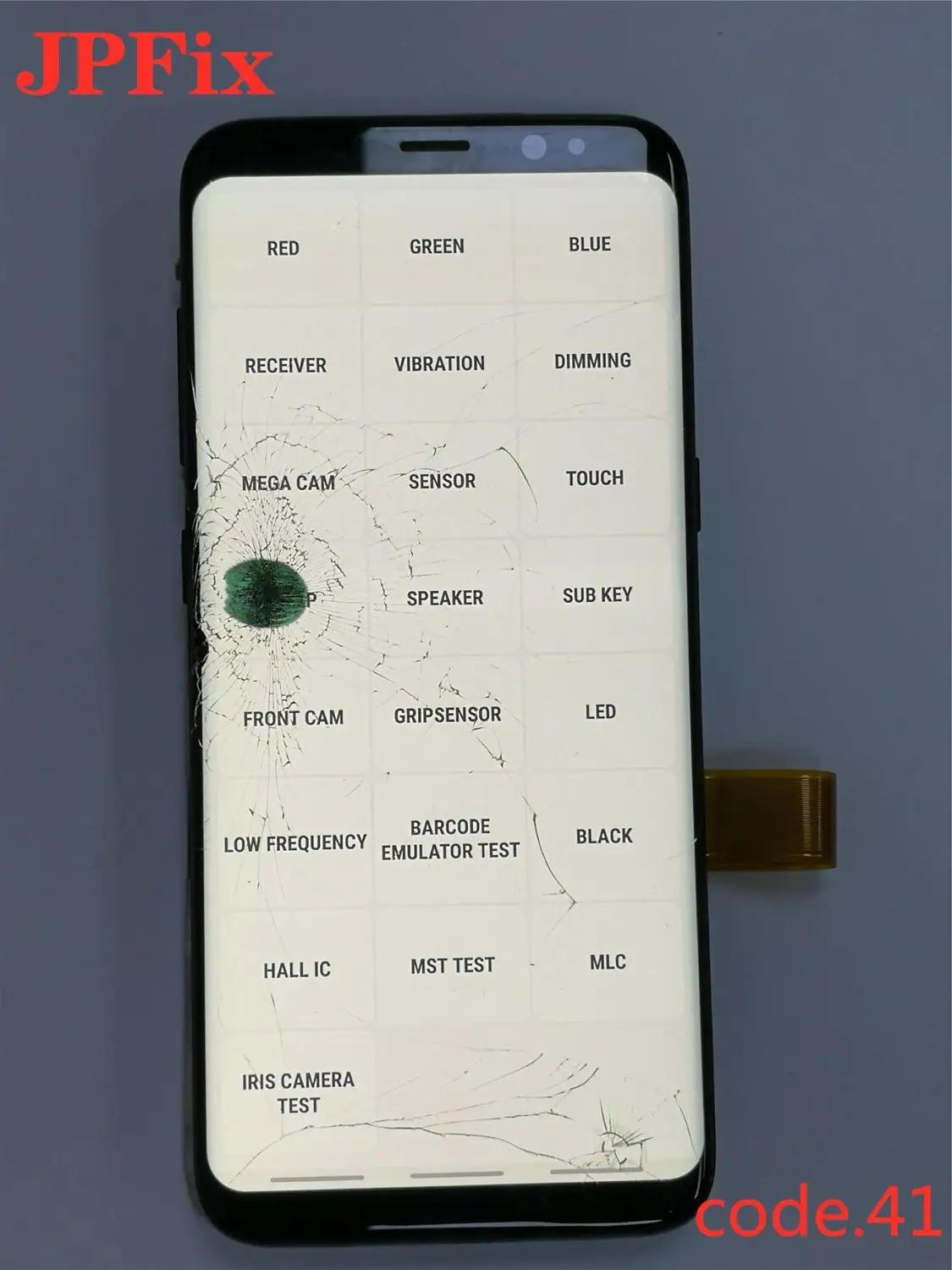 S8 code.41 JPFIX подходит для samsung S8 G935 G935 G935 ЖК-экран и сенсорный дигитайзер в сборе дисплей(с рамкой - Цвет: S8 code.41