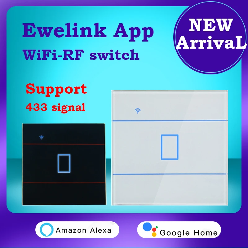 Ewelink Wifi Smart Switch Wifi Interruttore Telecomando Rf Con Funzione Rf 433 Mhz Funziona Con Google Alexa Echo Alice Smart Home