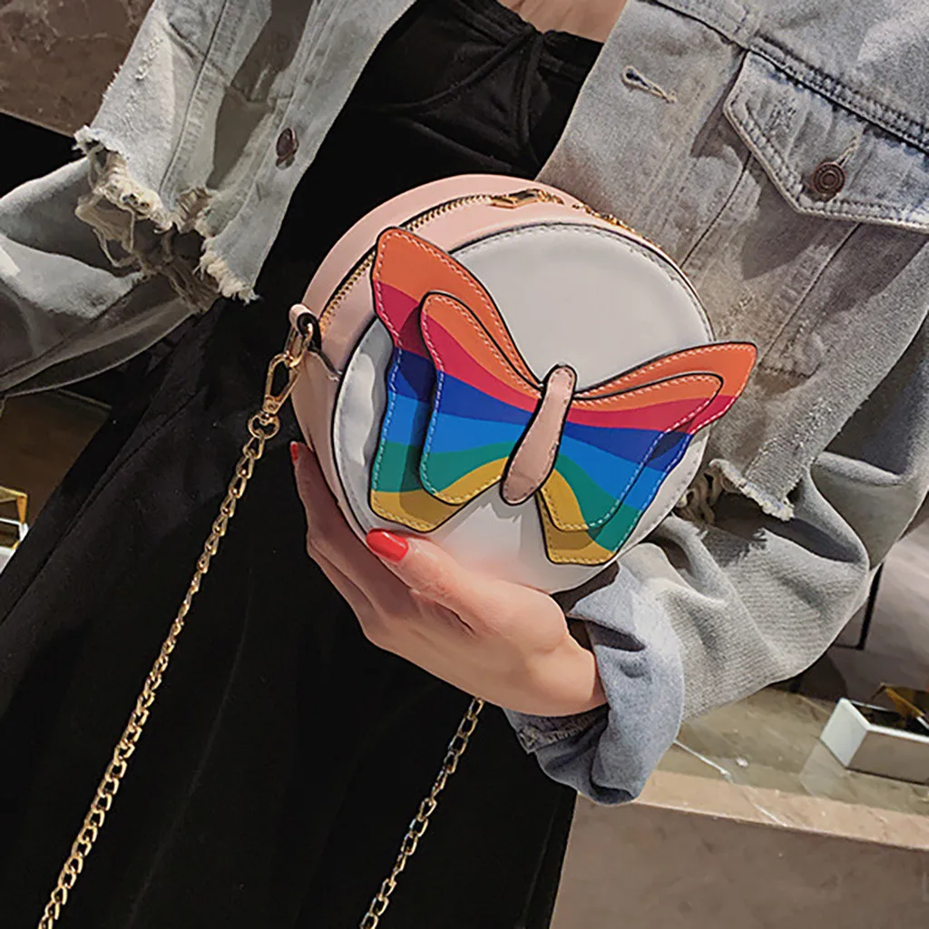 OCARDIAN Повседневная Сумка-тоут женская новая сумка на цепочке модная бабочка хит цвет сумка-мессенджер Роскошные сумки на плечо дизайн