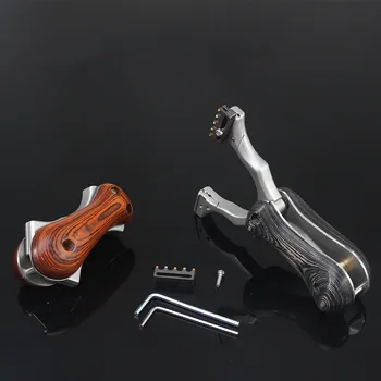 

Outdoor Hunting Powerful Slingshot Stainless Steel Bow Sling Shoot Camouflage Bow Catapult Outdoor Slingshot Portable Fold Sling