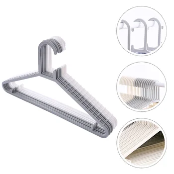 

10pcs Skid proof Hanger Multipurpose Cloth Bracket Traceless Cloth Bracket Cloth Hanger for wardrobe
