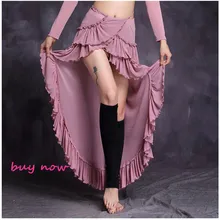 Топ+ юбка с разрезом 2 шт. Набор для танца живота для девочек, сексуальный костюм для танца живота, женская одежда для танца живота, высокое качество