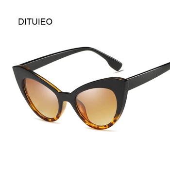 

Oversized Cat Eye Sunglasses Women Vintage Black White Brand Gradient Driving Sun Glasses Female UV400 De Sol Mujer
