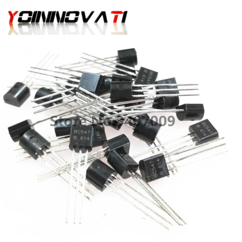 100pcs BC547B BC547 TO-92 Bipolar Transistors - BJT NPN 45V 100mA HFE/45 | Обустройство дома