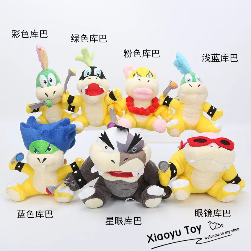 7 шт./компл. Супер Марио купалинги плюшевые игрушки Венди Ларри IGGY Ludwig Roy Morton Lemmy bowser O. Плюшевый Купа мягкие для детей