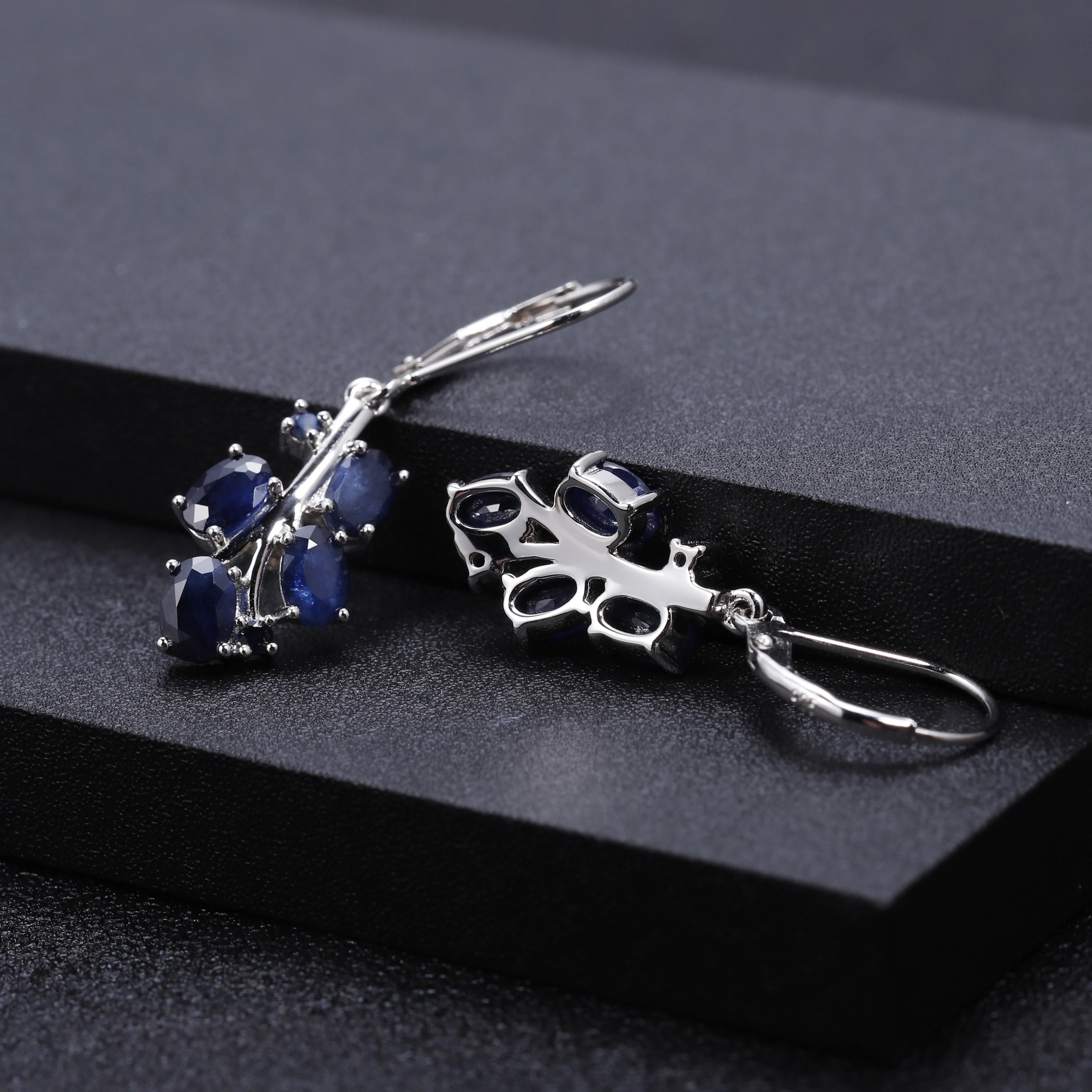 Женские серьги из сапфирового драгоценного камня GEM'S BALLET подвески
