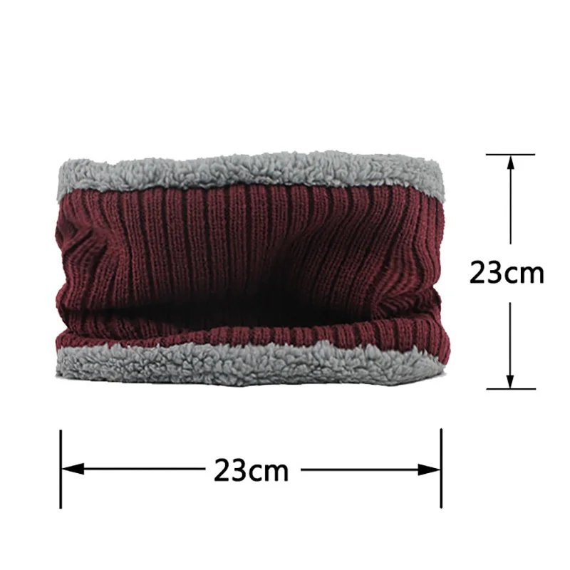 Beanie набор шейных платков унисекс вязаные зимние шапки Warnm Теплые повседневные эластичные Gorros шапочка с шарфом модные шапки