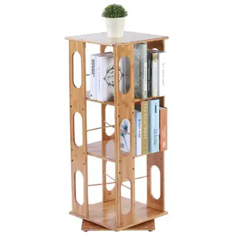 

3 Layers of Shelving Bookshelf Storage Shelve for books Children book rack Bookcase Cabinet Display Shelf 360 Rotation furniture