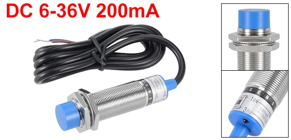 NPN NO-200mA Uxcell 1 шт. Индуктивный датчик приближения Переключатель детектор 8 мм NC NO DC 6-36 в 200/2/3 ма-провод для автоматического управления промышленности - Color: NPN NO-200mA