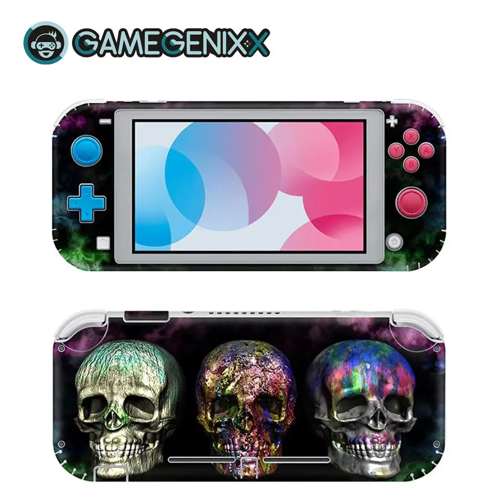GAMEGENIXX наклейка на кожу виниловая оберточная Крышка для консоли nintendo Switch Joy-Con Dock-Skull