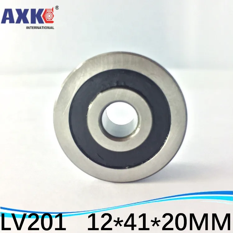 

V Groove Guide roller bearings LV201 ZZ RV201/12-20 12*41*20 (Precision double row balls) ABEC-5