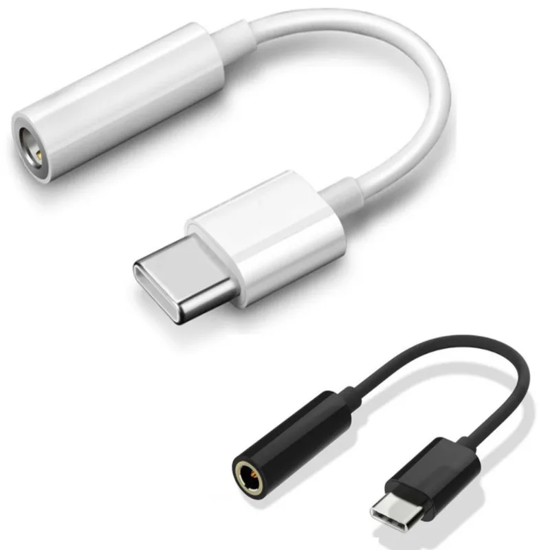 

Universal USB Type C Headset Adapter 3.5mm Jack AUX Earphones Audio Converter Plug Adapter Cable for Type C Smartphones