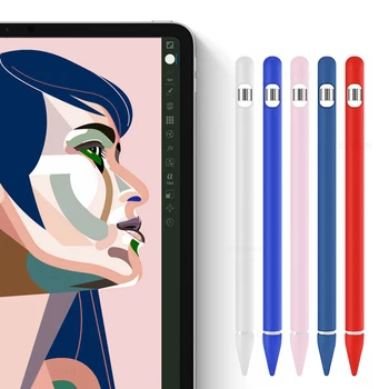 

For Apple Pencil Cap Holder / Nib Cover / Cable Adapter Tether for iPad Pro Pencil Silicone Case Cover 3 in 1 Stylus accessories