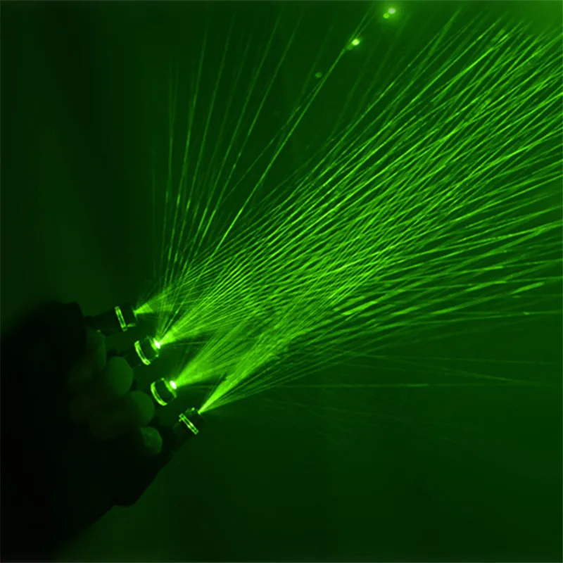 

Green Laser Flashing LED Finger Light Gloves for Raves Light Shows Featured on Shark Tank (Black Gloves) for Nightclubs Bar Show