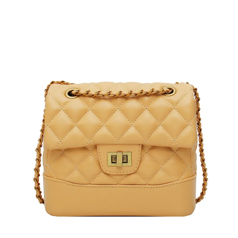 

Small Square Bag 2020 New Women's Shoulder Bag Flap Plaid Designer Bags Diamond Chain Strap Cover Bag Bolso Mujer