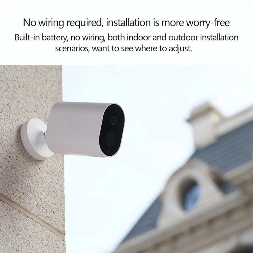  Xiaomi Mijia Smart IP Camera With Battery 1080P AI Humanoid Detection APP Control IP65 Outdoor Wire