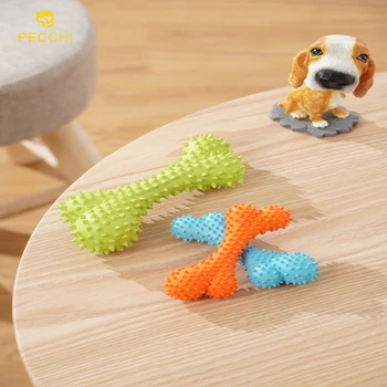 

Dog Toy Bone Shape Rubber Pet Bite Molar Tooth Chew Toys For Small Puppy Dogs Outdoor Training Pet Supplies