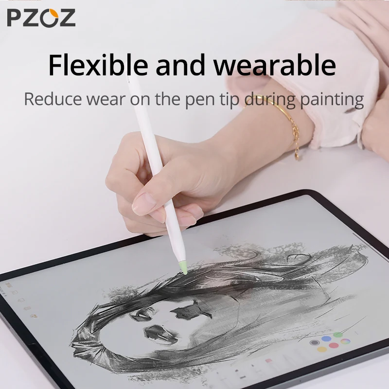 Pzoz Peças Capa Protetora para Apple Lápis 2st Caneta Ponto Stylus Penpoint Capa de Silicone Case Protetor para Apple Pencil2 Case - Imagem 2