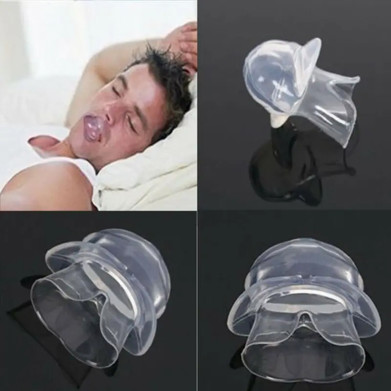 Silicone Anti Snoring Tongue Device Sleep Apnea Aid Stop Snore Stopper Sleeve