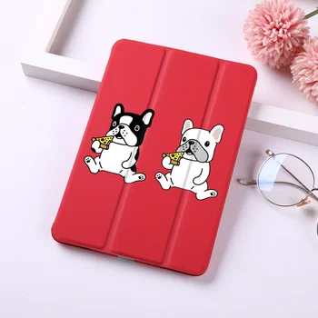 

Cartoon Animal PC Hard Tablet iPad Case for Apple iPad 9.7 2017 2018 fundas Fold Stand red Painted cover capa bag for Air 1 2