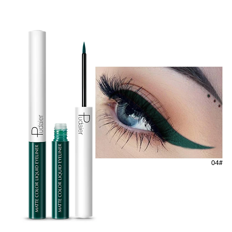 Pudaier Liquid Eyeliner 15 Color Long Lasting Waterproof sexy Matte Eye Liner Pen waterproof liquid eyeliner brown Makeup TSLM1