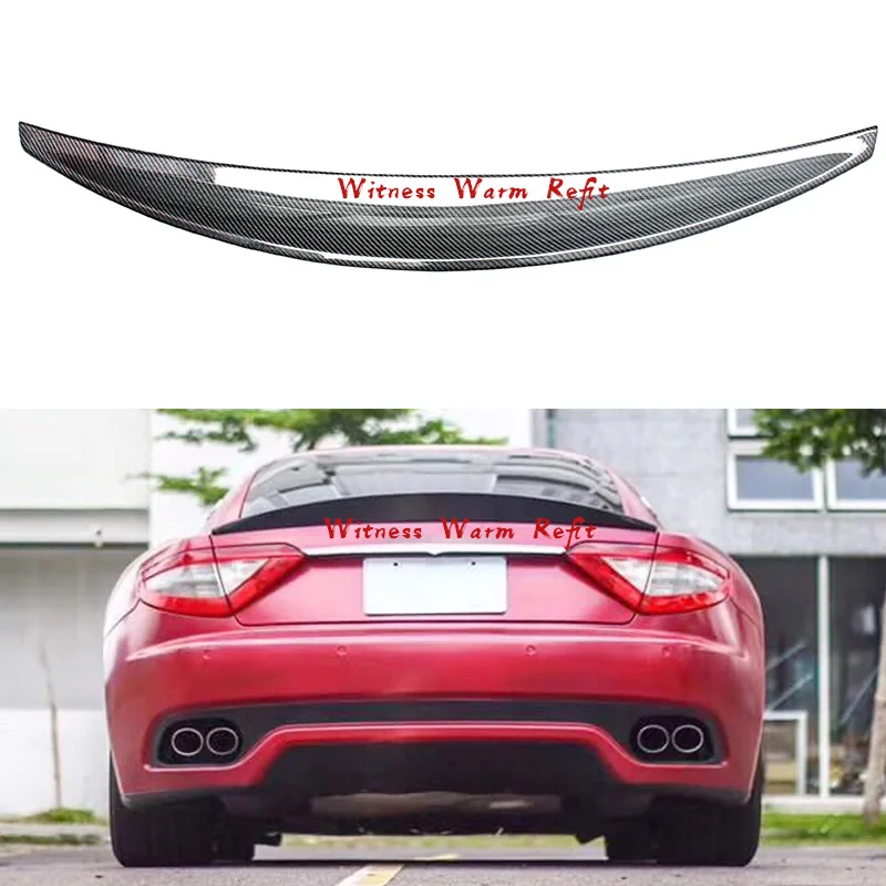 Для Maserati GT FRP из углеродного волокна Неокрашенный заднего крыла багажник спойлер 2011 2012 2013 комплект кузова