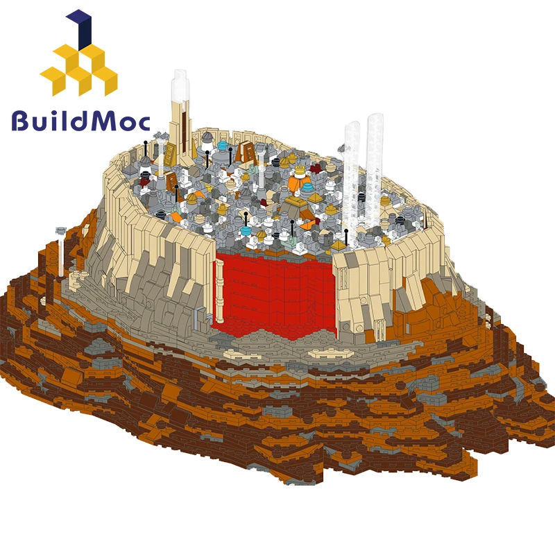 BuildMoc новый звездный Круизный корабль войны Империя над Jedha City MOC 5000 шт
