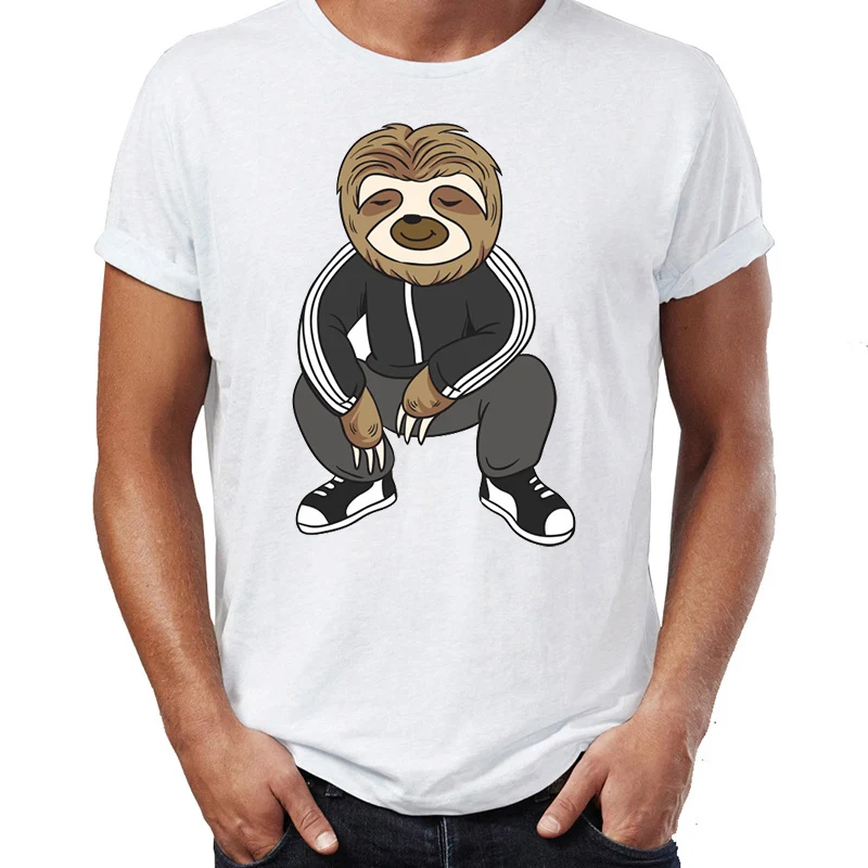 

Men's T Shirt Slav Slot Russia Sloth Poland Sloth Slav Squat Funny Awesome Artwork Drawing Printed Tee