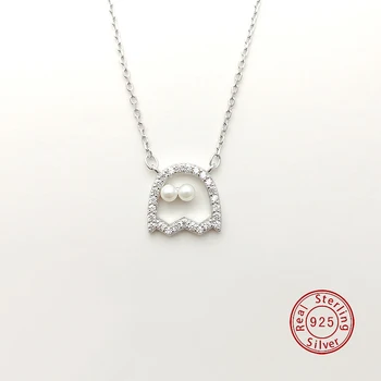 

D-XL2007015 S925 Sterling Silver Pretty Cartoon Bead Pendant Necklace 2020