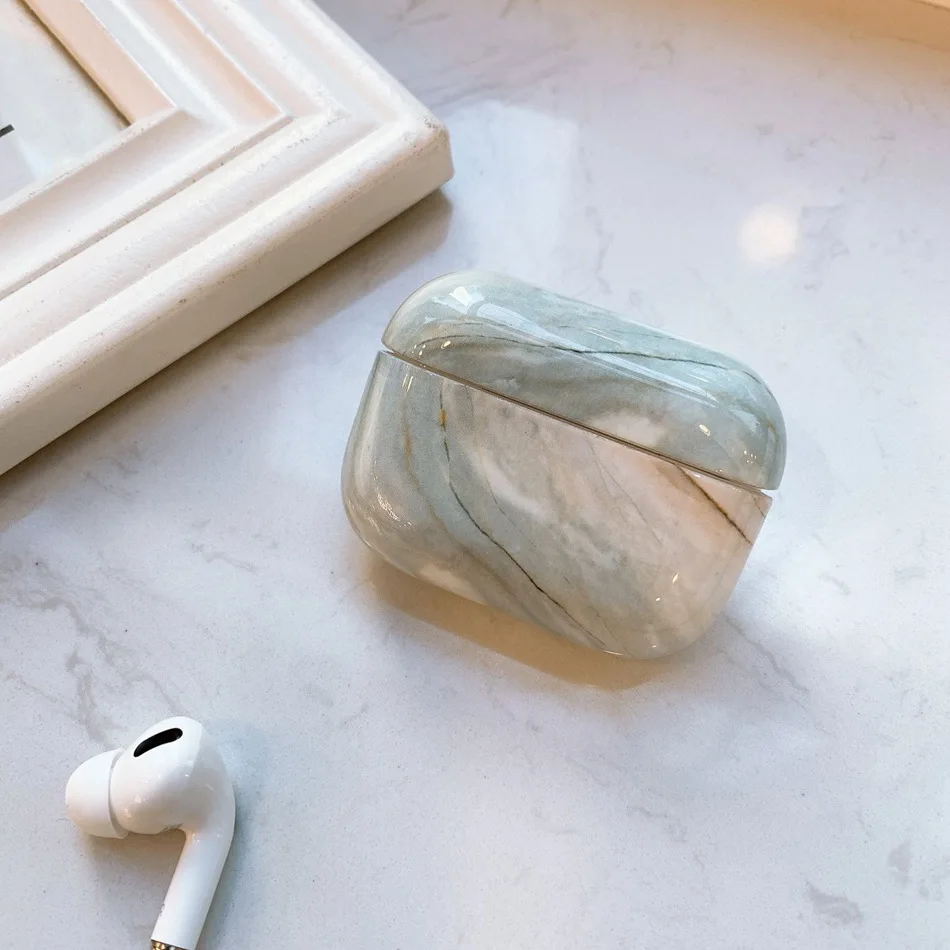 Чехол для наушников для Apple Airpods Pro, чехол с мраморным рисунком, силиконовый чехол для Apple Air Pods Pro 3, Наушники Earpods, зарядная коробка