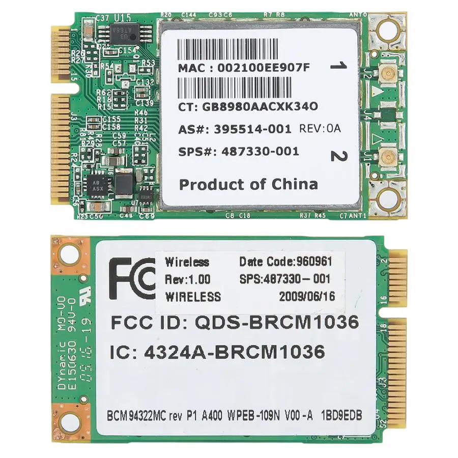 4322AGN мини PCI-E 2,4G+ 5,8G Двухдиапазонная 802,11 ABGN 300M беспроводная сетевая карта для HP6930P 2530P