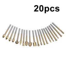 20 шт фасонные фрезы HSS Burr Набор напильников деревообрабатывающие долото для роторного инструмента Airfix моделирования, дома, ремонта и т. Д