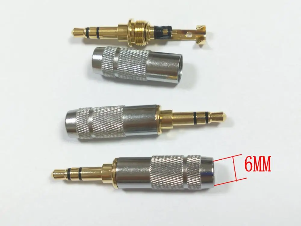 200PCS Stereo 3 5mm 3 Pole Repair Headphone Jack Plug Cable CONNECTOR New