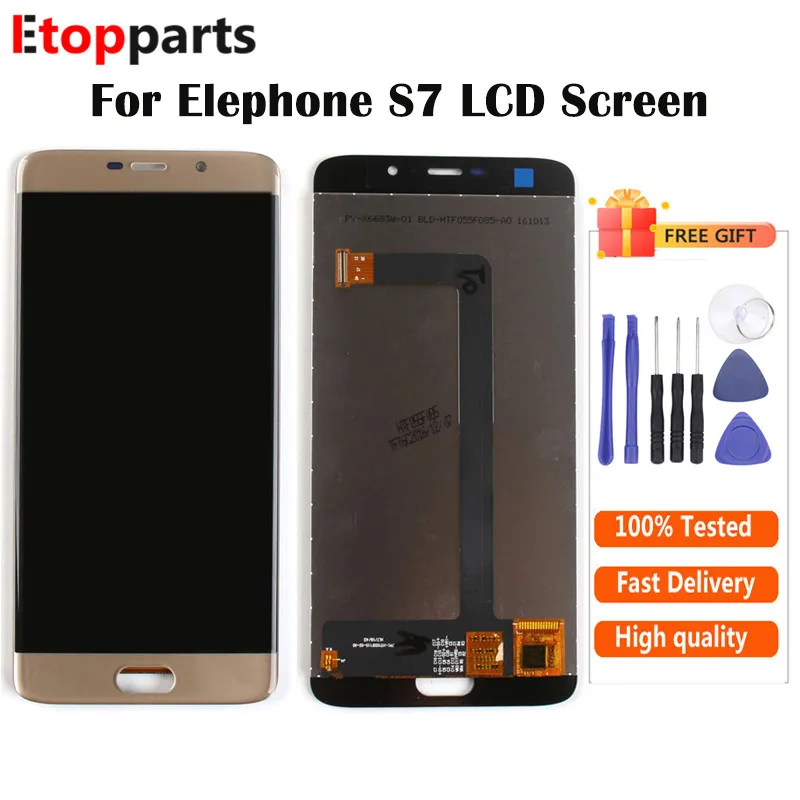 ЖК дисплей для Elephone S7 кодирующий преобразователь сенсорного экрана в сборе