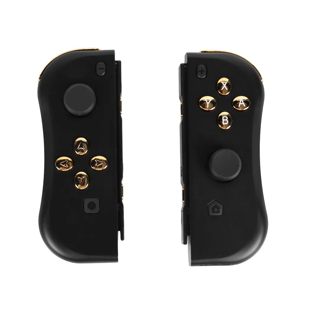 black gold 2 шт. левый и правый Bluetooth контроллер геймпад ручка для консольный переключатель Nintendo удлинитель Проводные Bluetooth Игровые джойстики - Цвет: black gold