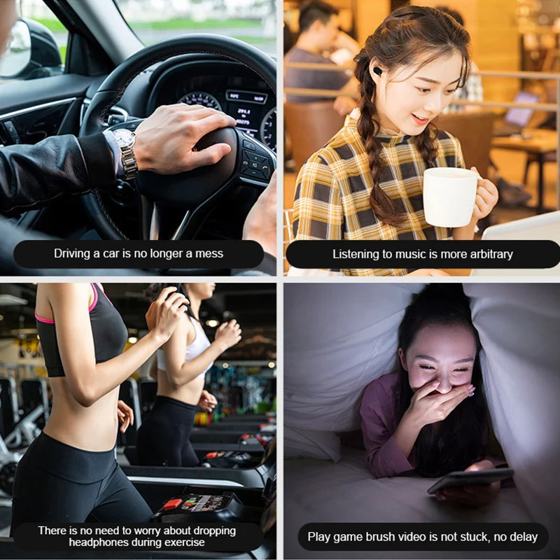 TWS Bluetooth 5 0 наушники стерео беспроводные HIFI Звук спортивные Handsfree игровая