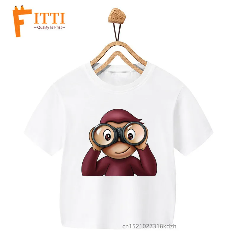 Stampa T-Shirt Bianca Per Ragazzi/Ragazze Kid Summer Kawaii Funny Clothes Little Baby Y2K Clothes,Drop Ship