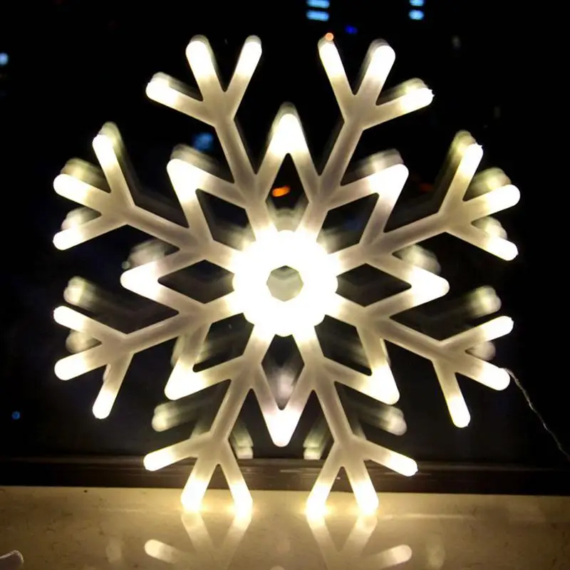 

1pc LED Christmas Snowflake Light LED Outdoor Lamp Waterproof Xmas Tree Pendant Drop Party Garden Plant Ornaments With EU Plug
